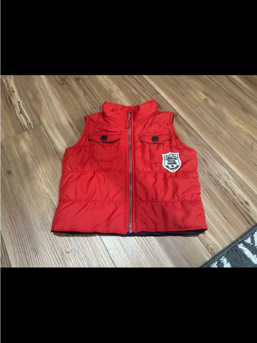 OshKosh B'gosh Red Quilted Kids Puffer Vest Size 18M